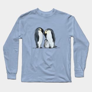 Emperor Penguin Family Long Sleeve T-Shirt